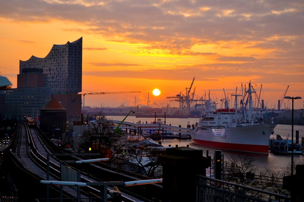 Elphi cap san diego Sonnenaufgang